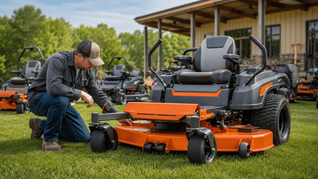 Zero-turn mowers for sale displayed for buyer comparison