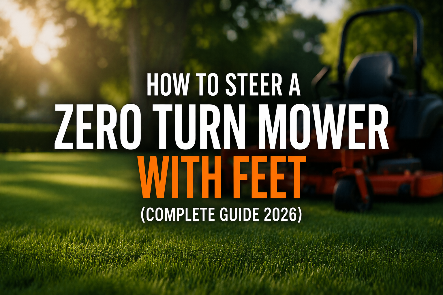 how to steer a zero turn mower