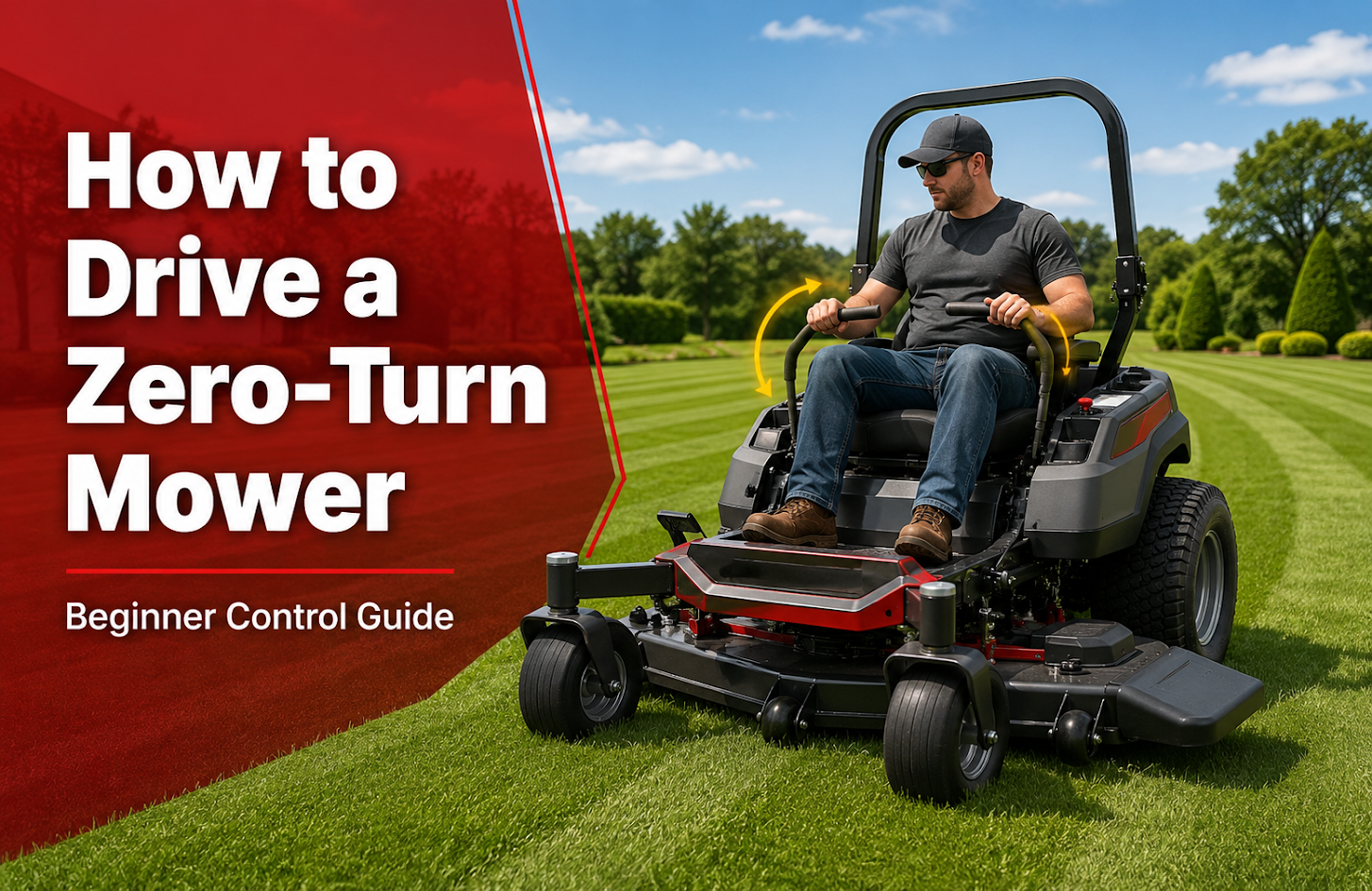 How to drive a zero-turn mower